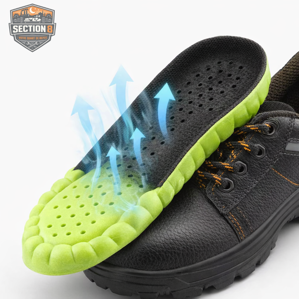 Semelles ergonomiques SECTION 8 – Amorti extrême pour le poste